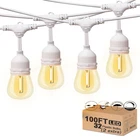 Meidaoduo Outdoor String Lights Led White 100FT Patio 32 1W New. Price: $89.40.