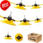 50FT Led Construction String Light 8000LM 5000K IP65 Work Site Lamp - Us New. Price: $95.00.