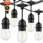 Lakumu Led Outdoor String Lights For Patio With 48FT, BLACK-5000K New. Price: $74.99.