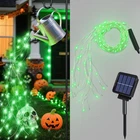 Angmln Green Solar String Lights Outdoor, 200 Leds 8 Modes Waterfall New. Price: $14.76.