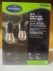 Harbor Breeze 24 Ft Plug-in Led Black Outdoor String Light #5187861 New. Price: $35.99.