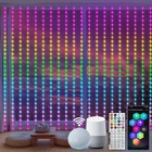 Zaiyw Wifi Smart Rgb Color Changing Curtain Lights - 600 Led, Compatible With Al New. Price: $63.25.