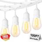 Sufeimas 100FT White Outdoor String Lights 30+2 Led Bulbs Waterproof New. Price: $101.49.