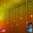 Kepstars Wishing Ball Curtain Lights, 10FT X 3.5FT Rgb Led Color Changing String New. Price: $64.66.