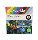 Target #takepride Led Globe String Lights Indoor Outdoor 20 Used. Price: $19.00.