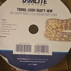 Tamlite 150 Ft Warm White Led Rope Light Outdoor Flexible Wet Location Rated New. Price: $60.00.