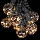 G40 Warm White Led Fairy Outdoor Patio Black Wire String Lights Bistro Cafe Yard New. Price: $149.95.