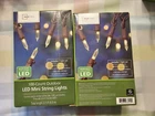Pack Of Mainstays Mini String Lights Warm Outdoor Green 100 Count Led 22.5 Ft Used. Price: $19.99.