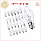 Couah Skrlights 25 Pack C7 Clear Bulbs Christmas Outdoor String New. Price: $17.87.