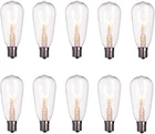 10 Pack Edison Replacement Bulbs For Outdoor String Lights, ST40 7W E17 Ba New. Price: $26.97.