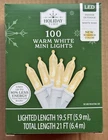 New 2025! Holiday Time 100-COUNT Warm White Led Mini Christmas Lights Wire. Price: $8.95.