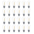 Meconard 24 Pack Led S14 Replacement Bulbs 2200K Warm White E26 Base New. Price: $27.99.