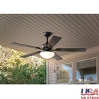 52 Inch Indoor Outdoor Ceiling Fan Reverse Airflow Blade W/ Led Light Mainstay New. Price: $142.60.