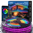 80FT Cob Rgb+ic Lights, Bright Dream Color Strip With Rf Remote App... New. Price: $243.32.