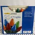 Celebrations Ceramic Multi Christmas 25 C7 Light Set - Available New. Price: $20.00.