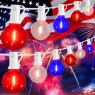 50FT Red White Blue G40 String Lights For 4TH Of July Party Decor New. Price: $94.99.