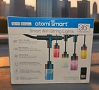 Atomi Smart Wi-fi Color Outdoor String Lights App Controlled 36FT Open. Price: $96.29.