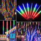 240 Led Solar Meteor Shower Rain Tree String Lights 10 Tube Outdoor Xmas Garden New. Price: $16.46.
