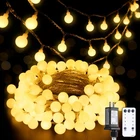 Jmexsuss 100 Led Connectable Globe String Lights, 33FT Warm White Indoor/bedroom New. Price: $26.59.