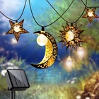 Solar String Lights Outdoor Star Moon Sun 13FT 153IN Led Powered Decorativ New. Price: $41.81.