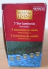 Holiday Living 5 Star Luminaries Indoor/outdoor C7 String Lights Open. Price: $24.99.