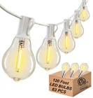 Damaing 120FT Led Outdoor String Lights, Waterproof Patio 63 Plastic Dim New. Price: $112.34.