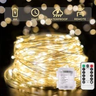 Suddus Fairy Lights Battery Operated With Remote, 33FT 100LED, Warm White New. Price: $17.34.