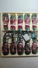 Vintage Santas Indoor Glass String Set 10 7.8' Length Works!! Used. Price: $26.00.