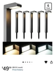 Coxseni Solar Pathway Lights Outdoor 6 Pack, 3 Color In 1 Open. Price: $29.00.
