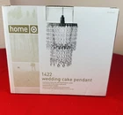 Target Home Wedding Cake Pendant Light Crystal Chandelier Pewter Frame New. Price: $28.88.