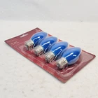 Card Of 4 Blue Celebrations 7 Watt Ceramic C9 Bulb Lights Indoor/outdoor New. Price: $9.95.