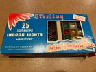Sterling Indoor Christmas Lights 25 String Set Vintage Original Box New. Price: $55.00.