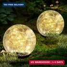 Coroor Garden Solar Ball Lights Outdoor Waterproof, 30 Led Cracked Glass Globe New. Price: $37.93.