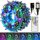 164 Ft 500 Led Christmas String Lights, Waterproof Rgb With Rem... New. Price: $49.30.