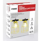 Prime LSUGM830 Temporary Stringlights Outdoor 50FT (5-LAMP) 150WATT New. Price: $85.00.