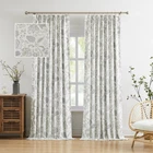 Kayne Studio Linen Textured Botanical Blackout Curtains Grey Floral Far... New. Price: $123.18.
