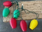 Vintage Yardworks Blow Mold String Lights 13FT Beehive Patio Rv Camper Missing Used. Price: $32.00.