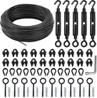 String Hanging Kit Outdoor, Full Black Globe Lights Suspension New. Price: $35.99.