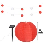 32 Ft. Outdoor 10-LIGHT Solar Chinese Lantern Integrated Led String Red Open. Price: $34.40.