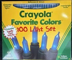 Brand New Crayola Favorite Colors 100 Christmas String Lights Blizzard Blue 1996. Price: $29.99.