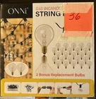 Onni G40 Incandescent String Lights Set 25 Bulbs Indoor/outdoor IP44 Waterproof New. Price: $24.00.