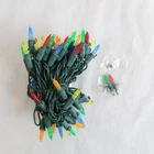 Sienna 50 Mini Multicolored Faceted Christmas Lights 16' Green String Decor Used. Price: $13.07.