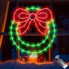 Christmas Wreath Window Lights Decorations, 14" Lighted With... New. Price: $45.86.