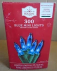 Holiday Time 300 Count Incandescent Blue Mini Lights Green Wire Open. Price: $34.99.