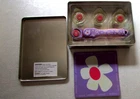 Oriental Trading Fun Expressions Rotary Cutter Set Kit Blades Mat Tin Case Used. Price: $12.99.