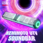 Kemimoto Midnight S80 32" Rgb Utv Sound Bar IP65 Deep Bass For Golf Cart Marine New. Price: $235.99.