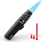 Tbteek Butane - Adjustable Jet Flame Lighter, Blow Torch, Black New. Price: $15.66.