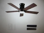 Zxxc 42 In. Indoor/outdoor Black Downrod Mount Ceiling Fan Dimmable Led Light Open. Price: $51.25.