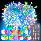 Lithome Changing Christmas Lights, 34 Colors 66FT 200 Led String Lights... New. Price: $46.10.