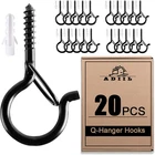 Adiil 20 Pcs Q Hanger Hooks With Safety Buckle, Windproof Screw For Hangin New. Price: $14.04.